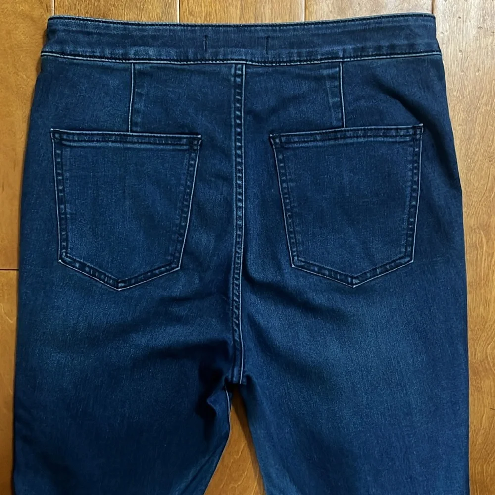 Free People High-Waist Blue Flare Jeans